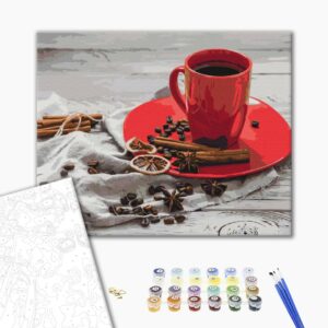 Malowanie po numerach Kawa z kardamonem