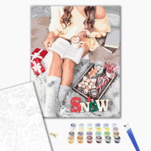 Malowanie po numerach Zimowy nastrój