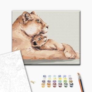 Malowanie po numerach Lwie Serce