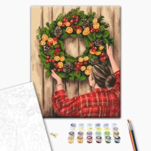 Malowanie po numerach Świąteczny wystrój