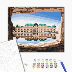 Malowanie po numerach Piękny widok na Belweder