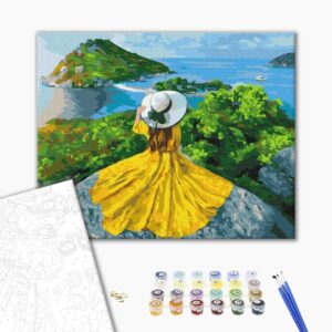 Malowanie po numerach Dziewczyna jest słońcem