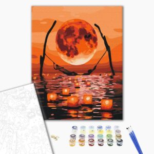 Malowanie po numerach Miesiąc pełnego relaksu