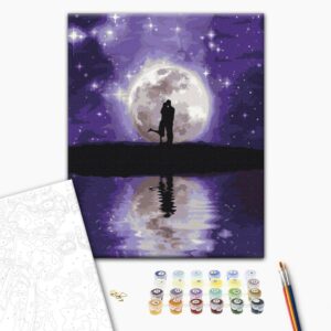 Malowanie po numerach Wspaniałe uściski