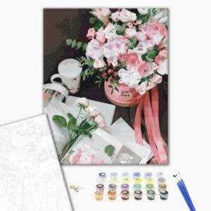 Malowanie po numerach Kosz kwiatów