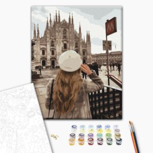 Malowanie po numerach Spacer po Mediolanie © Oksana Vorobiy