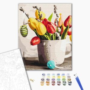 Malowanie po numerach Bukiet wielkanocny