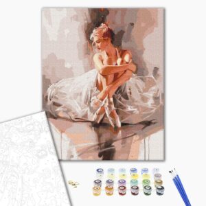 Malowanie po numerach Balerina w obłoku czułości