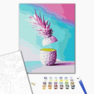 Malowanie po numerach Kawałek ananasa