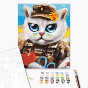 Malowanie po numerach Kot doktor © Marianna Pashchuk