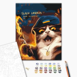 Malowanie po numerach Kot buntownik © Marianna Pashchuk