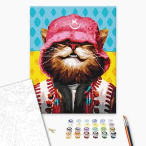 Malowanie po numerach Kot Kałusz © Marianna Pashchuk