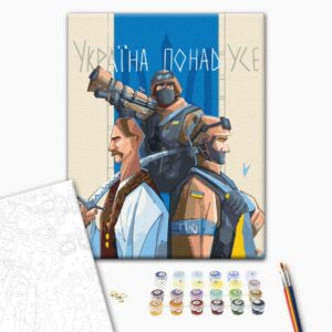 Malowanie po numerach Ukraina wygra! © Anastazja Grinczenko