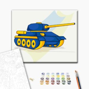 Malowanie po numerach Ukraiński czołg