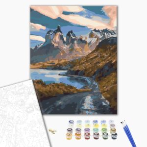 Malowanie po numerach Górska serpentyna