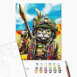 Malowanie po numerach Kot hucuł © Marianna Pashchuk