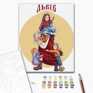 Malowanie po numerach Hojny Lwów © Zakharova Nataliya