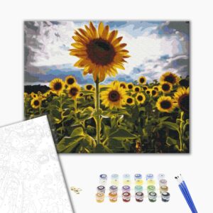 Malowanie po numerach Uliczka w kwiatach