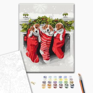 Malowanie po numerach Prezent od Świętego Mikołaja @ArtSvKl