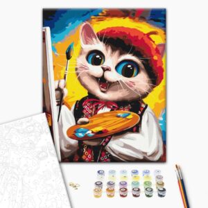 Malowanie po numerach Kotyk Artysta © Marianna Pashchuk