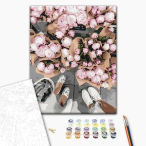 Malowanie po numerach Jarmark piwonii © Oksana Vorobiy