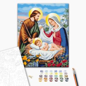 Malowanie po numerach Święta Rodzina