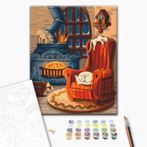 Malowanie po numerach Przytulna zima © Olena Lazarenko