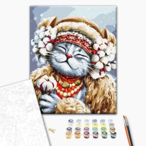 Malowanie po numerach Kitsya Zima © Marianna Pashchuk