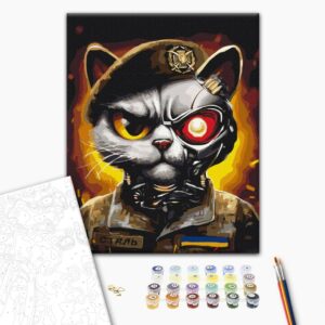 Malowanie po numerach Kot Sił Zbrojnych Ukrainy © Marianna Pashchuk