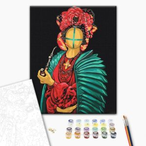 Malowanie po numerach Poppy Motanka © Valeriya Macarenco