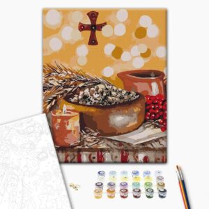 Malowanie po numerach Świąteczny kącik ©Karina Zimina