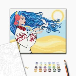 Malowanie po numerach Uskrzydlona wolnością © Olga Bochulynska