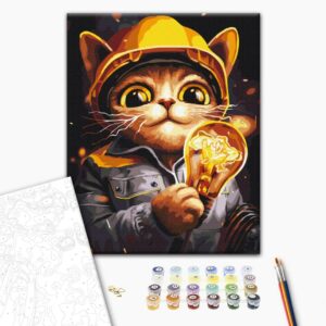 Malowanie po numerach Kotyk Energetik © Marianna Pashchuk