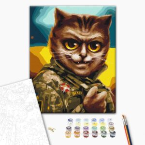 Malowanie po numerach Naczelny Dowódca Kotów © Marianna Pashchuk