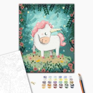 Malowanie po numerach Jednorożec
