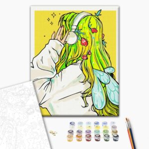 Malowanie po numerach Playlista wróżki @nila_art_art