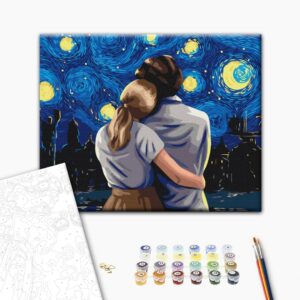 Malowanie po numerach Spojrzenie na kijowską noc @Polina Skurikhina