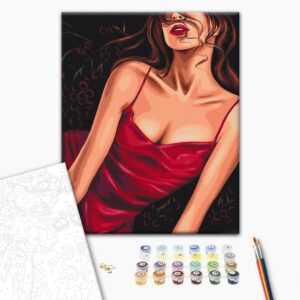 Malowanie po numerach Uwodzicielska czerwień © Alla Berezovska