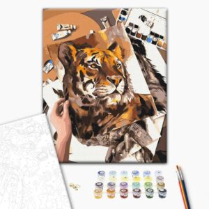 Malowanie po numerach Arcydzieło w paski ©Karolina Bundash