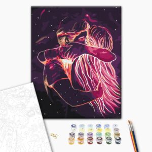 Malowanie po numerach Kosmiczne uściski © Yulia Pavlova