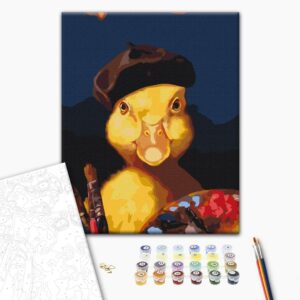 Malowanie po numerach Kaczka artystka ©Lucia Heffernan