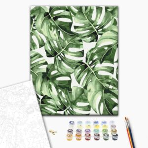 Malowanie po numerach Egzotyczna monstera