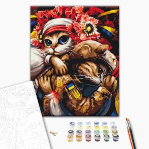 Malowanie po numerach Kytsia Beregynia © Marianna Pashchuk