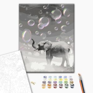 Malowanie po numerach Marzycielski słoń