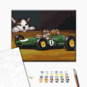 Malowanie po numerach Wyścigi ©Lucia Heffernan