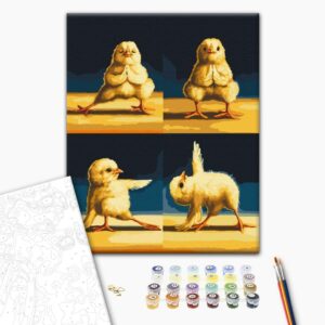 Malowanie po numerach Joga Chicks 2 © Lucia Heffernan