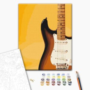 Malowanie po numerach Gitara elektryczna