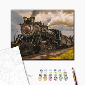 Malowanie po numerach Pociąg