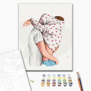 Malowanie po numerach Uściski © Alla Berezovska