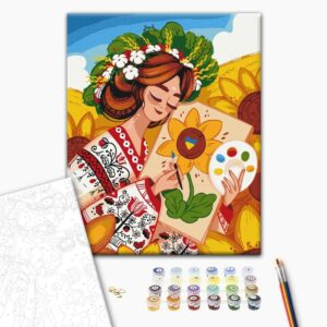 Malowanie po numerach Ukraińska kreatywność © Anastasiia Kompaniiets